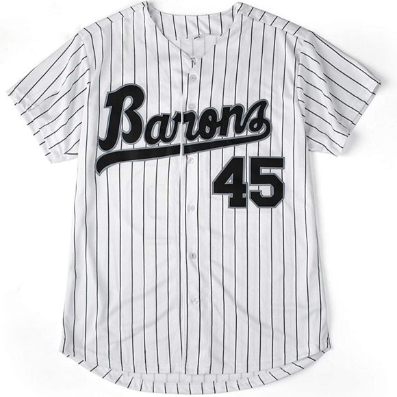 NEW Michael Jordan Barons Jersey Pinstripe Mens - Picture 2 of 7